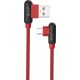 GOLF Angle (90°) USB 2.0 to micro USB Cable Κόκκινο 1m